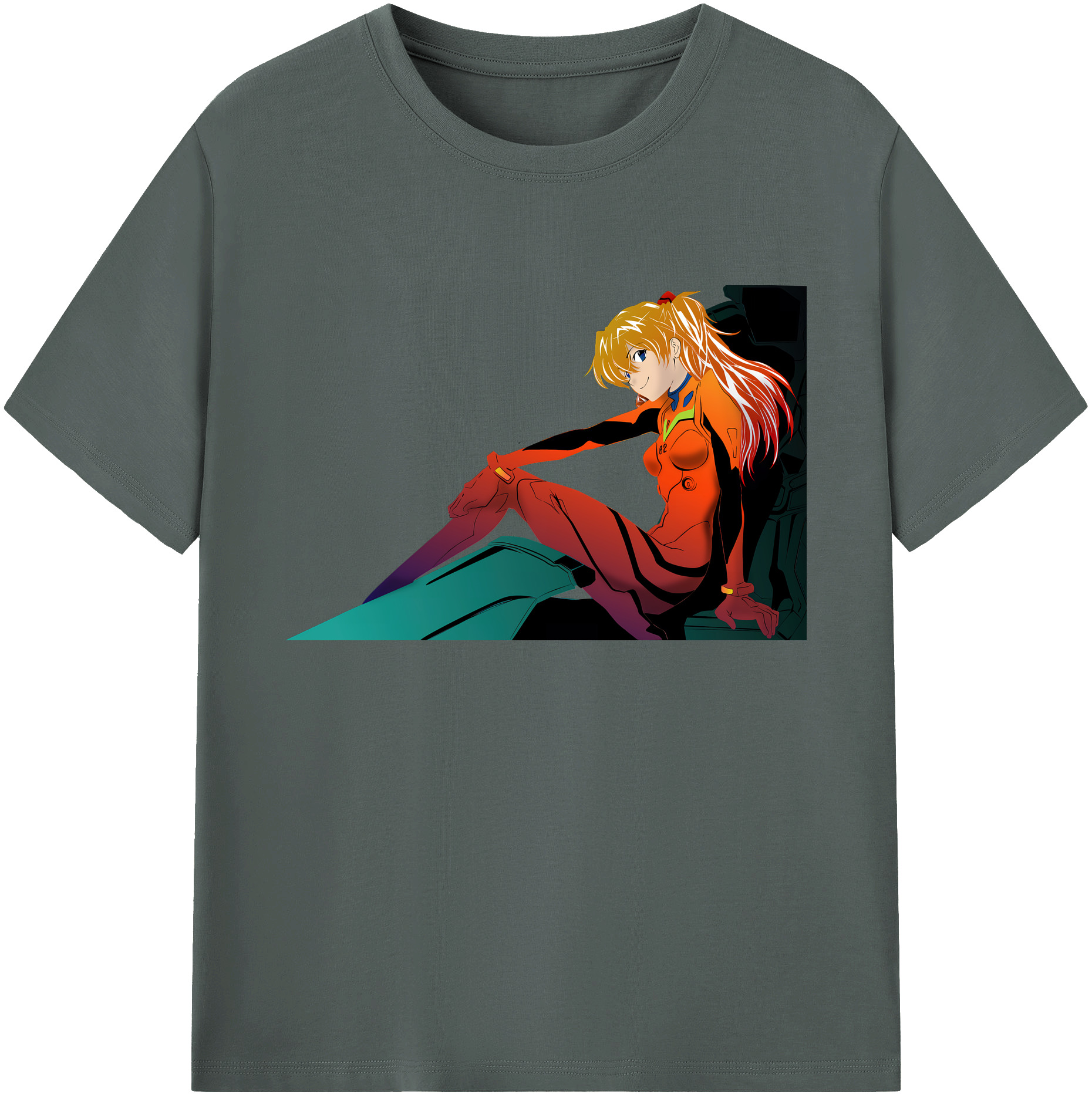 （画像用） EVA 新世紀エヴァンゲリオン 綿100％ メンズ半袖Tシャツ｜肌触りやわらか＆通気性